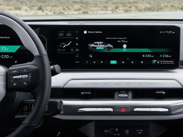 New EV4 Dashboard and Infotainment System