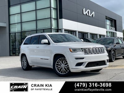 2017 Jeep Grand Cherokee Summit - REAR ENTERTAINMENT / PANORAMIC SUNROOF