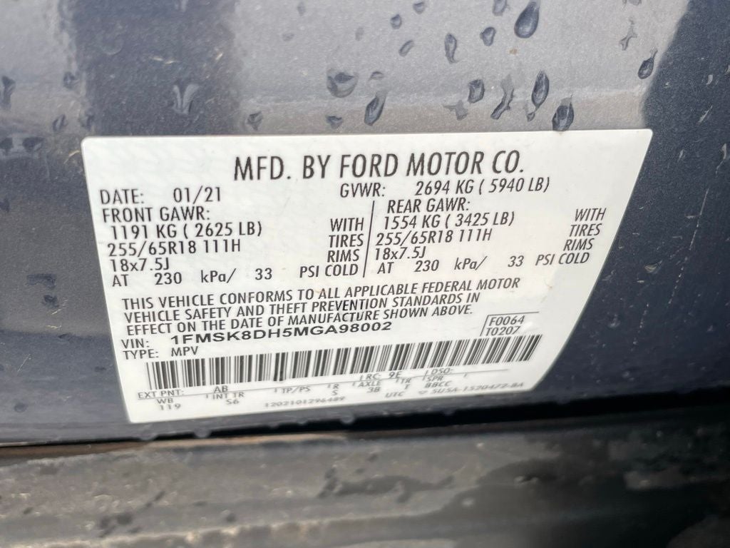 2021 Ford Explorer XLT - ADAPTIVE CRUISE / 2ND ROW BENCH