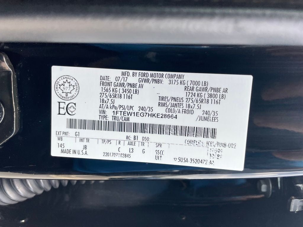 2017 Ford F-150 XLT - REMOTE START / FX4 OFF ROAD PKG