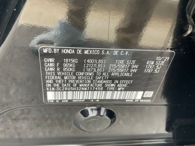2022 Honda HR-V LX - 34 MPG / CLEAN CARFAX