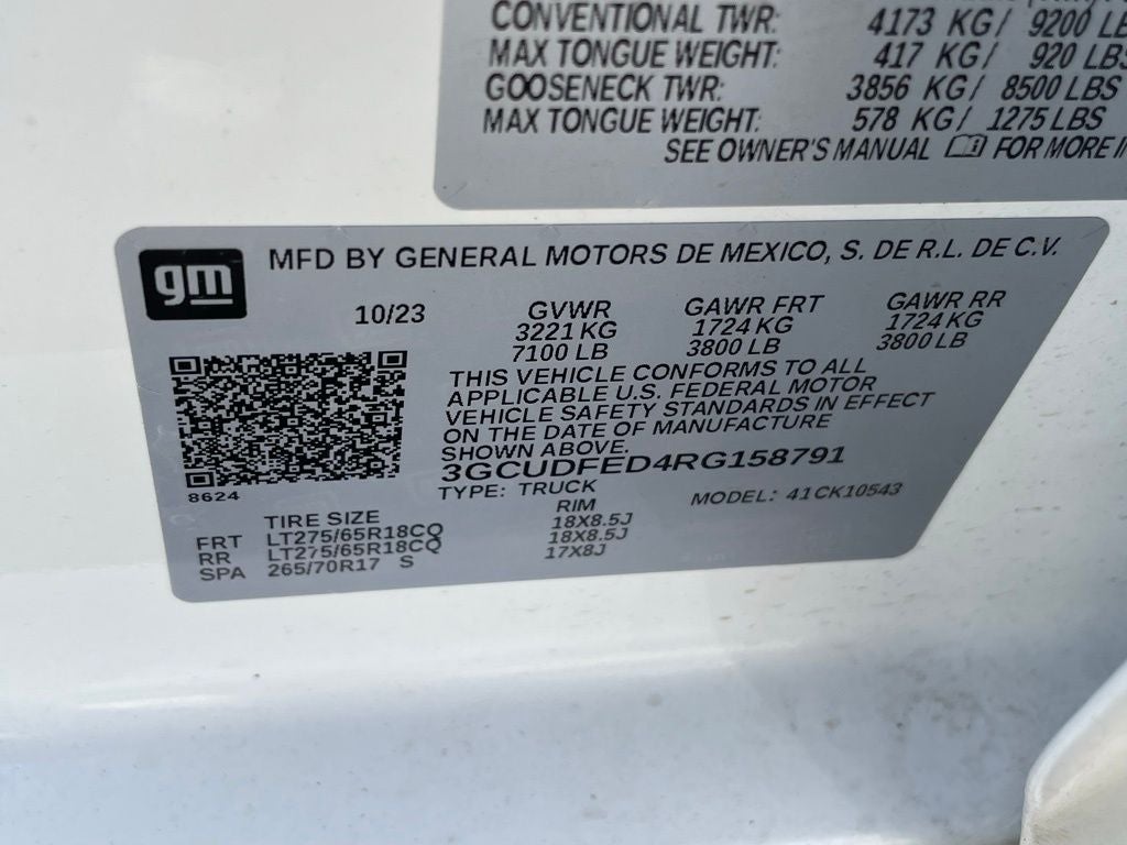 2024 Chevrolet Silverado 1500 LT Trail Boss - DUAL EXHAUST / REMOTE START