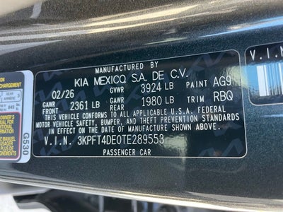 2026 Kia K4 LX