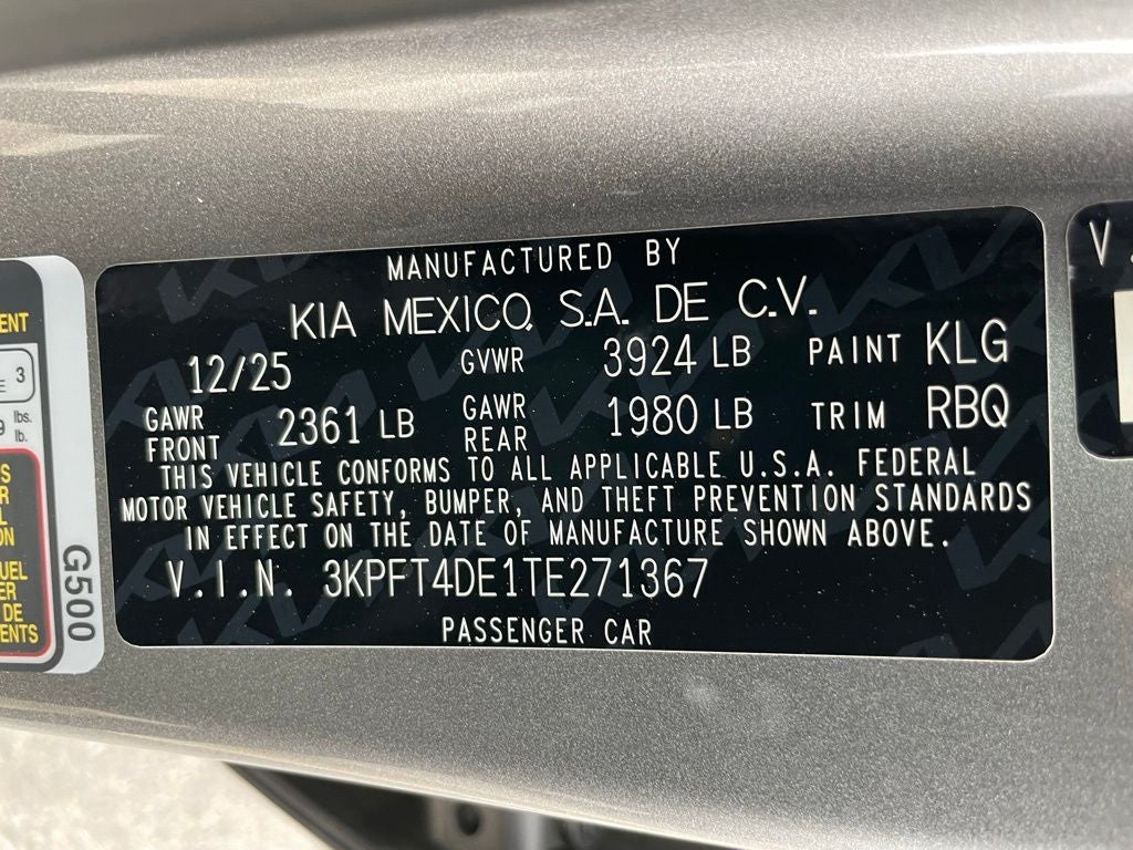 2026 Kia K4 LXS
