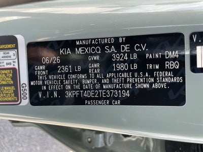 2026 Kia K4 LXS