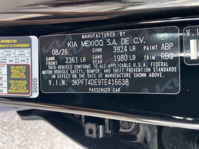 2026 Kia K4 LXS