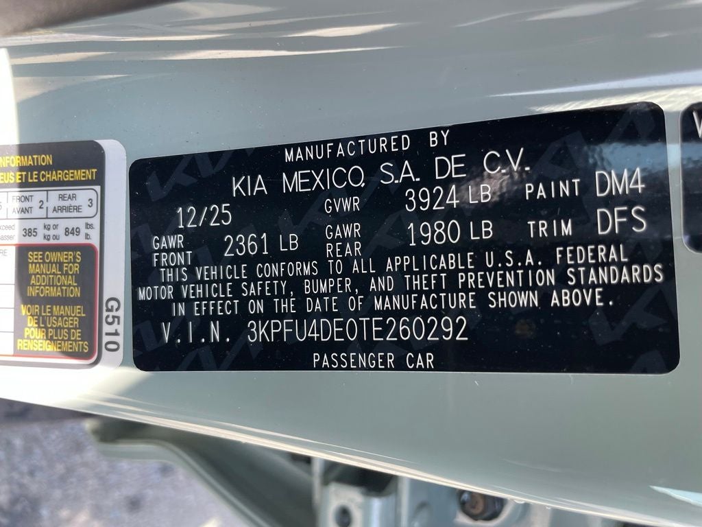 2026 Kia K4 EX