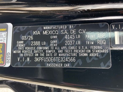 2026 Kia K4 GT-Line