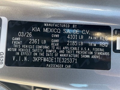 2026 Kia K4 GT-Line