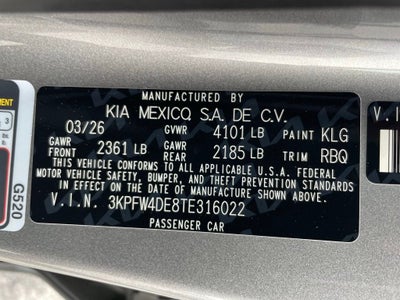 2026 Kia K4 GT-Line