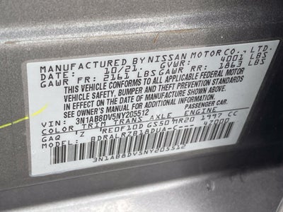 2022 Nissan Sentra SR - 37 MPG / BLIND SPOT WARNING