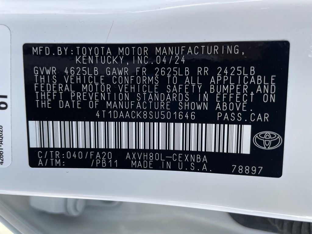 2025 Toyota Camry LE - 53 MPG / APPLE CARPLAY