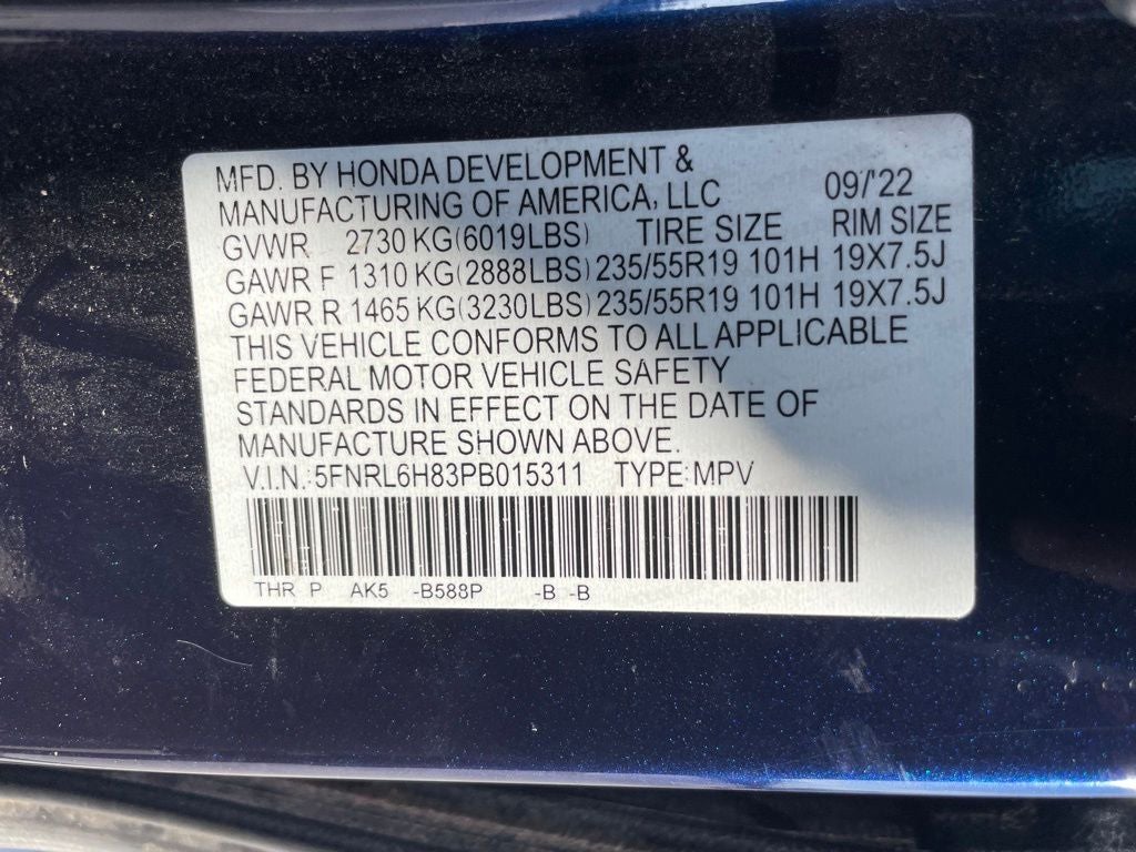 2023 Honda Odyssey Touring