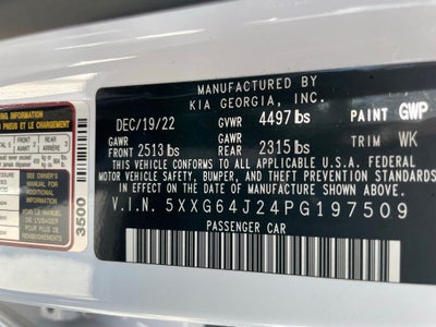 2023 Kia K5 GT-Line - KIA CERTIFIED / PANORAMIC SUNROOF