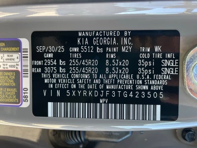 2026 Kia Sorento X-Line SX