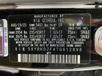 2026 Kia Sorento X-Pro SX Prestige