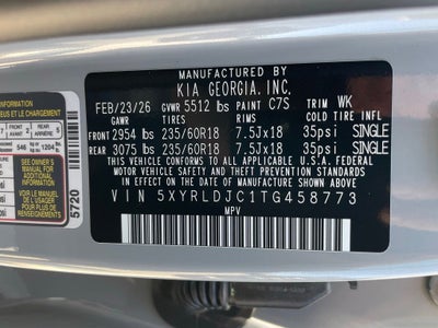 2026 Kia Sorento S