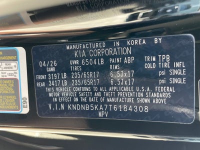 2026 Kia Carnival Hybrid LXS