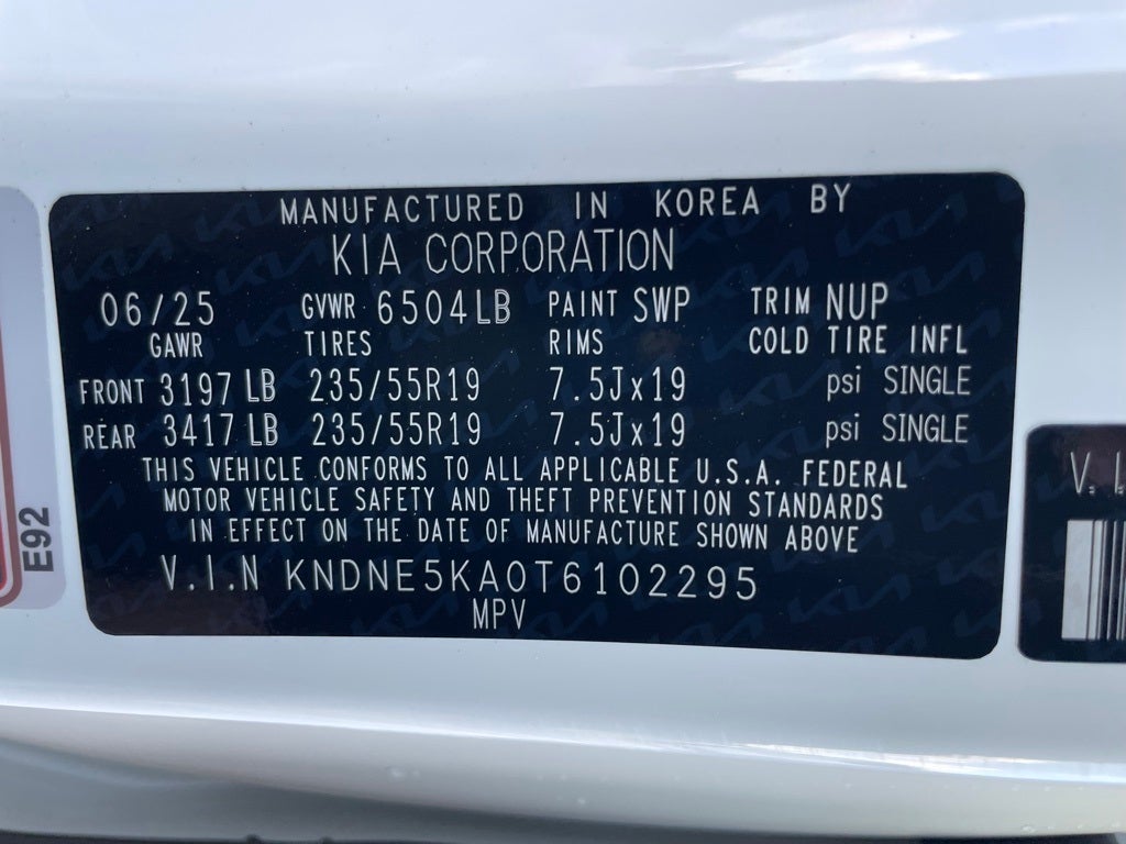 2026 Kia Carnival Hybrid SX