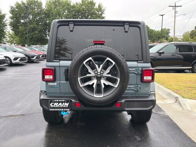 2024 Jeep Wrangler Sport S 4xe 49 MPGe, Hard Top, Heated Seats, Clean CarFax, One