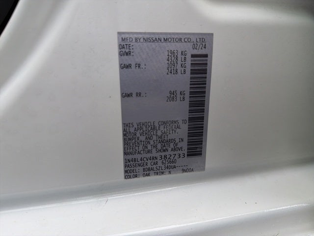 2024 Nissan Altima 2.5 SR