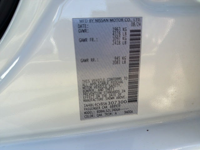 2025 Nissan Altima 2.5 SR