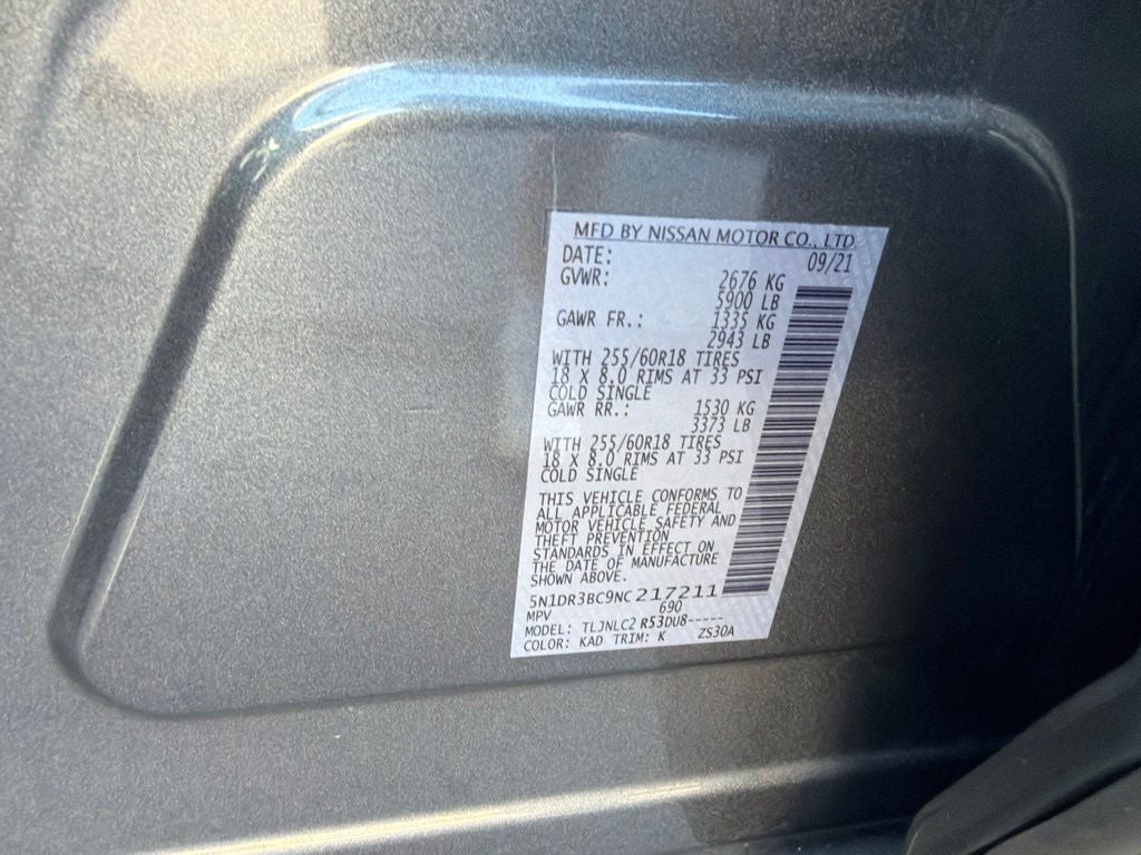 2022 Nissan Pathfinder SV 4WD, Clean CarFax, CarFax One Owner