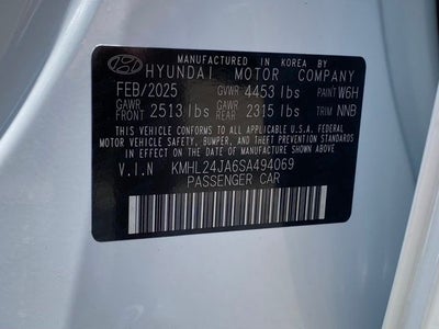 2025 Hyundai Sonata SE