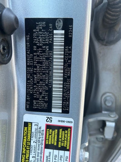 2019 Toyota Camry SE - FORD BLUE CERTIFIED