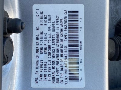 2012 Acura TL 3.5 Advance Package