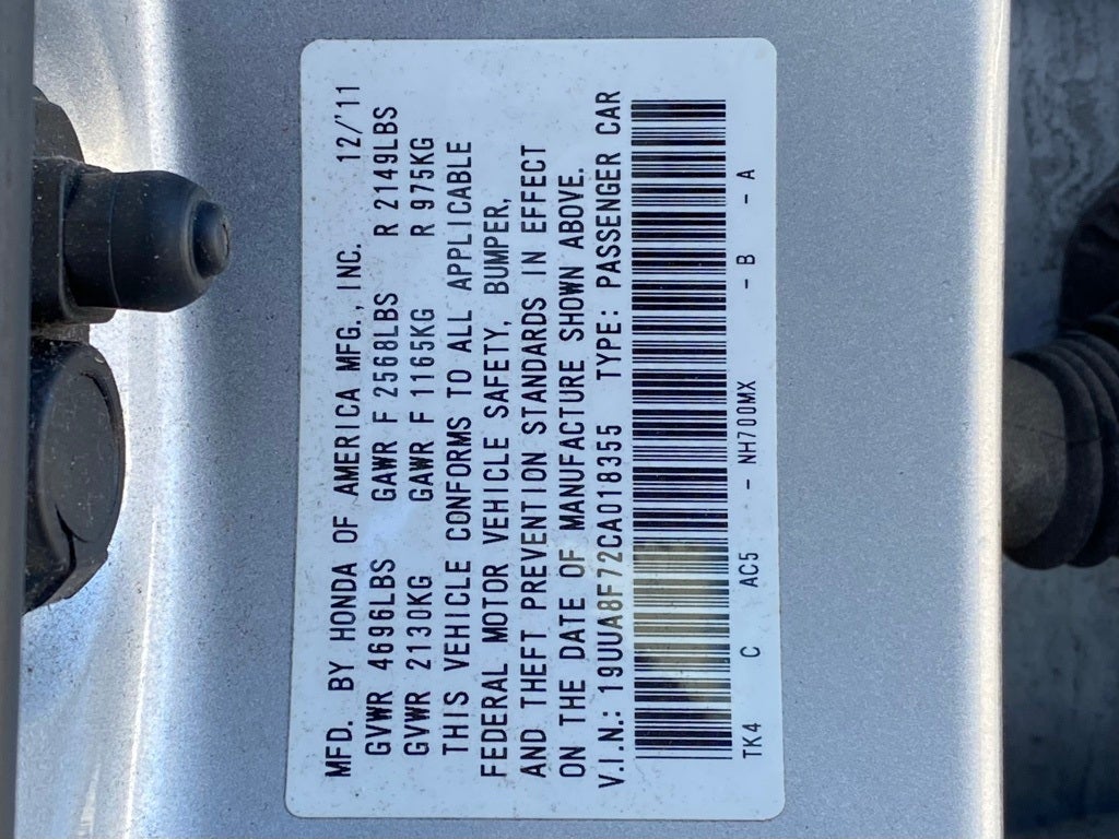 2012 Acura TL 3.5 Advance Package