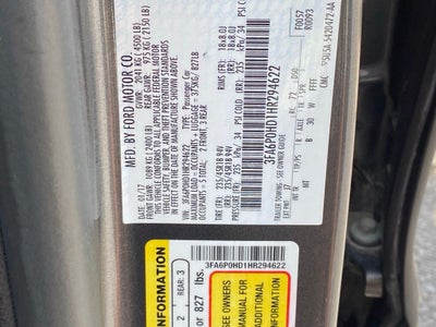 2017 Ford Fusion SE