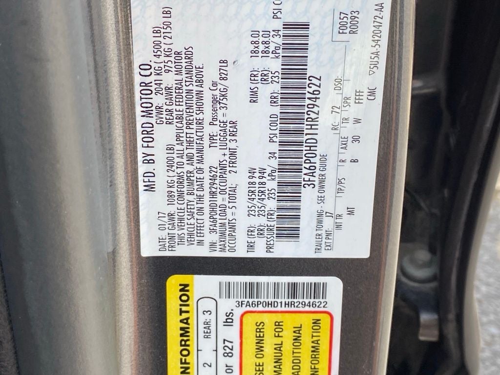 2017 Ford Fusion SE