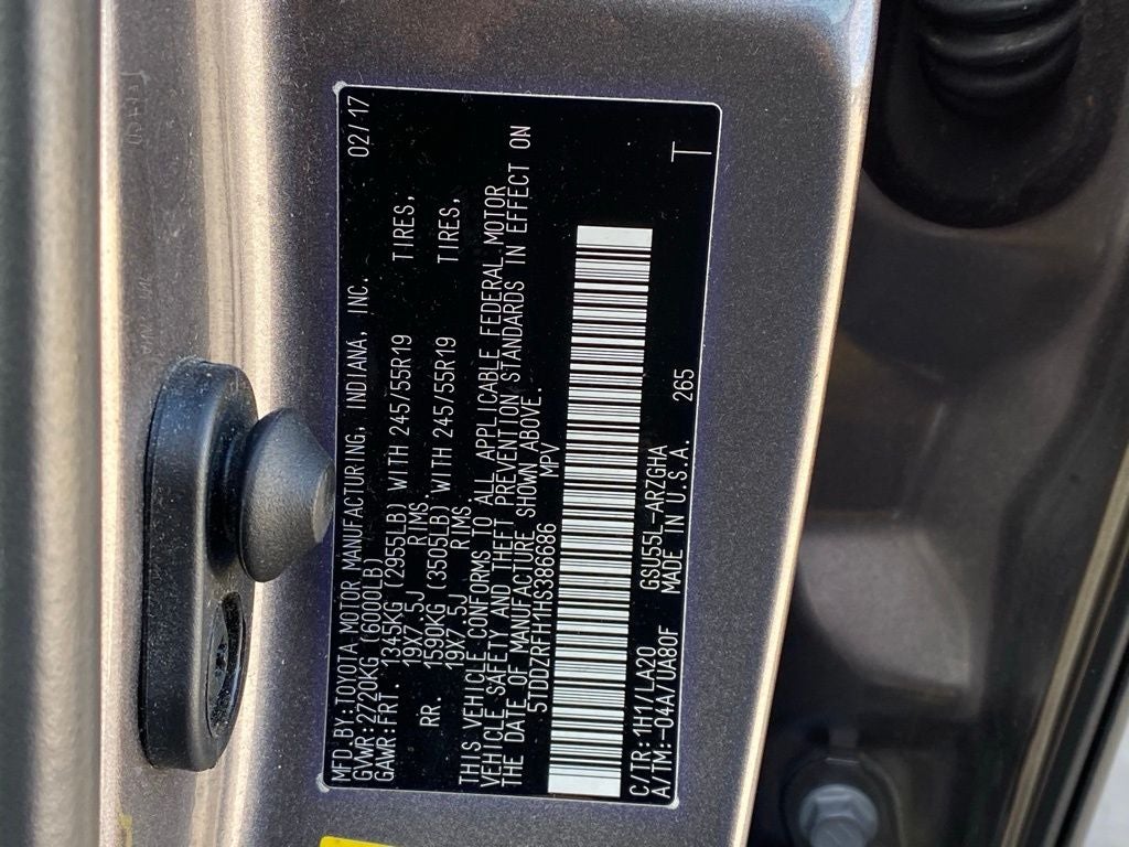 2017 Toyota Highlander Limited Platinum