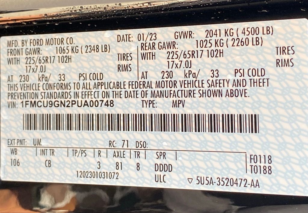 2023 Ford Escape Active