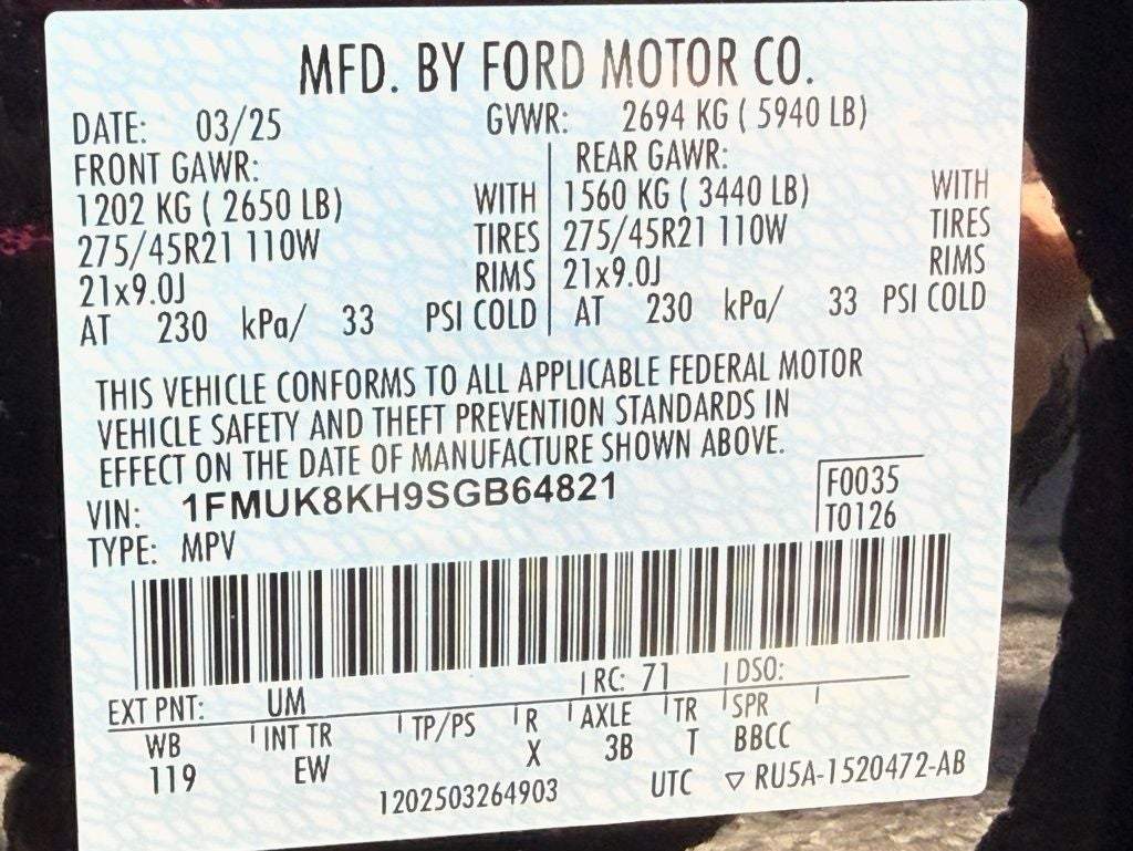 2025 Ford Explorer ST-Line