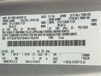 2017 Ford F-150 Lariat STOUT 5.0