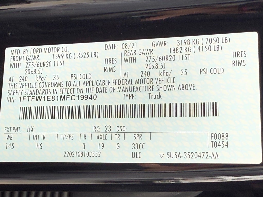 2021 Ford F-150 Lariat CLEAN CARFAX