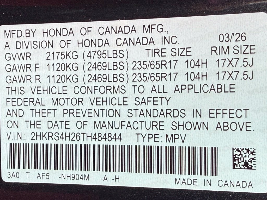 2026 Honda CR-V LX - AWD / CLEAN CARFAX / ONE OWNER