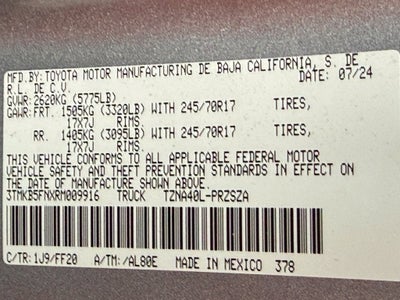 2024 Toyota Tacoma SR5 - CLEAN CARFAX / ONE OWNER