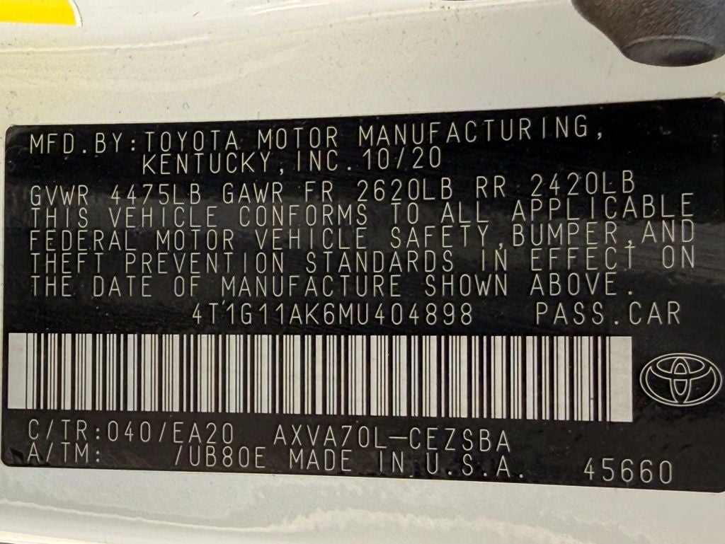 2021 Toyota Camry SE