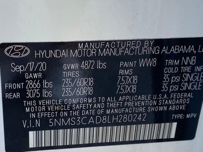 2020 Hyundai Santa Fe SEL