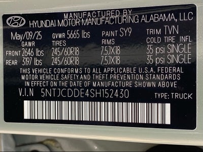 2025 Hyundai Santa Cruz SEL