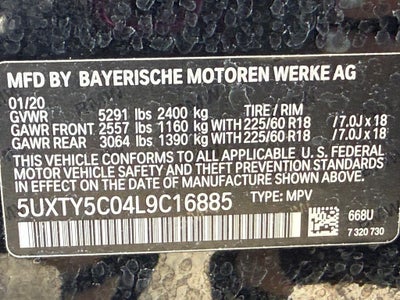 2020 BMW X3 xDrive30i - AWD / PANORAMIC SUNROOF
