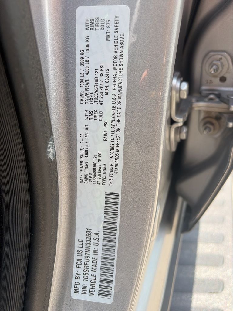 2022 RAM 1500 TRX