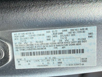 2022 Ford Escape Hybrid SE