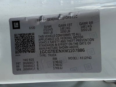 2021 Chevrolet Colorado ZR2