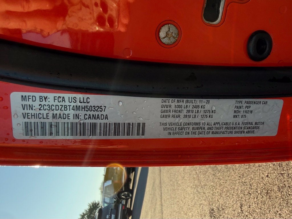 2021 Dodge Challenger R/T T/A Package