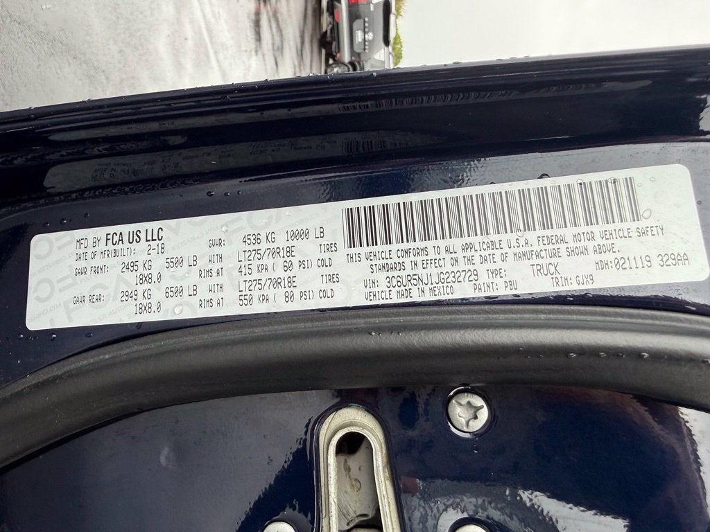 2018 RAM 2500 Laramie