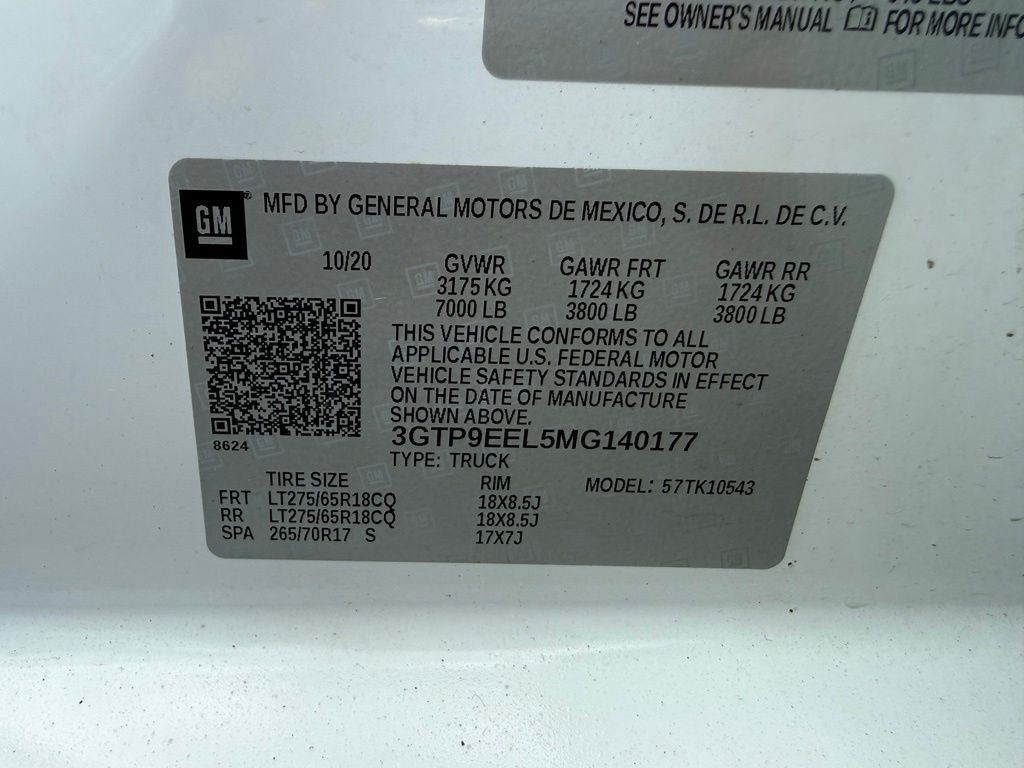 2021 GMC Sierra 1500 AT4 ROCKY RIDGE